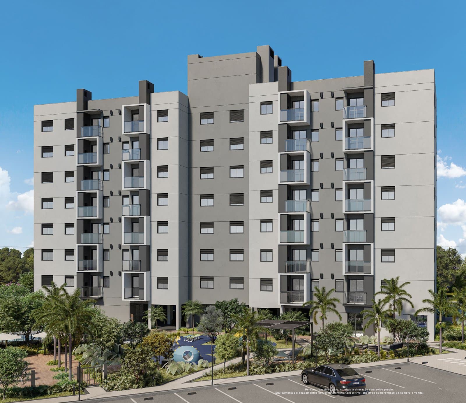 Fachada lateral - Eleva Hauer