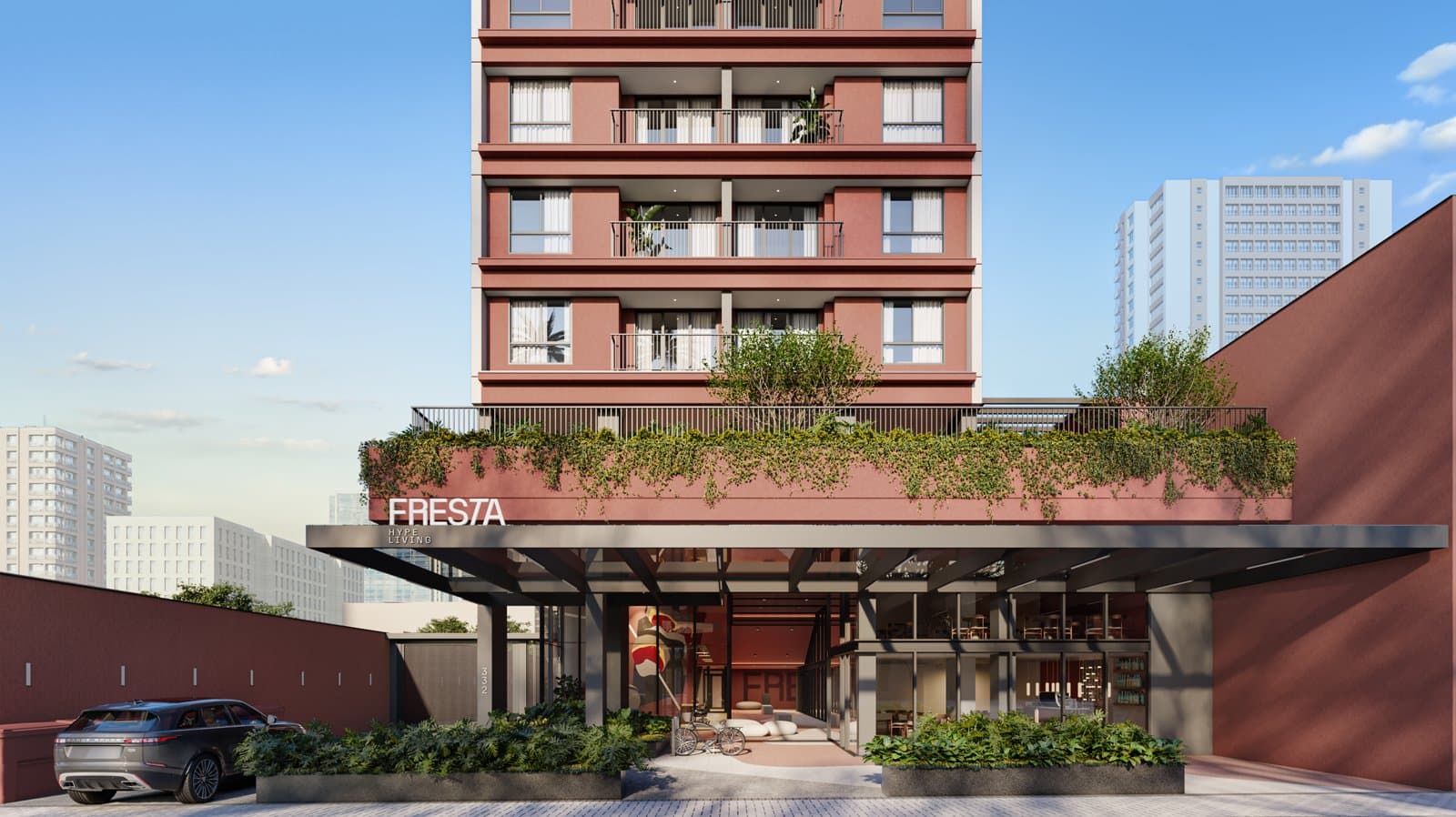 Esplanada de acesso - Fresta Hype Living