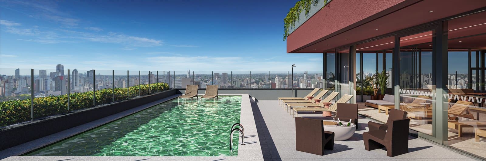 Piscina com vista - Fresta Hype Living