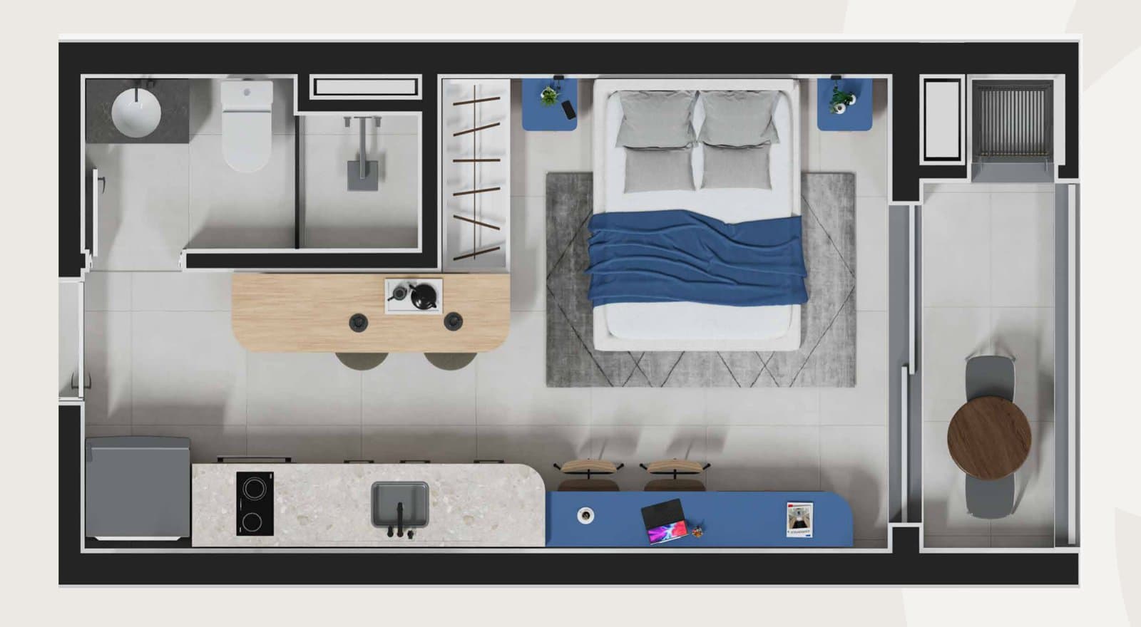 Planta de apartamento do Give City Habitat