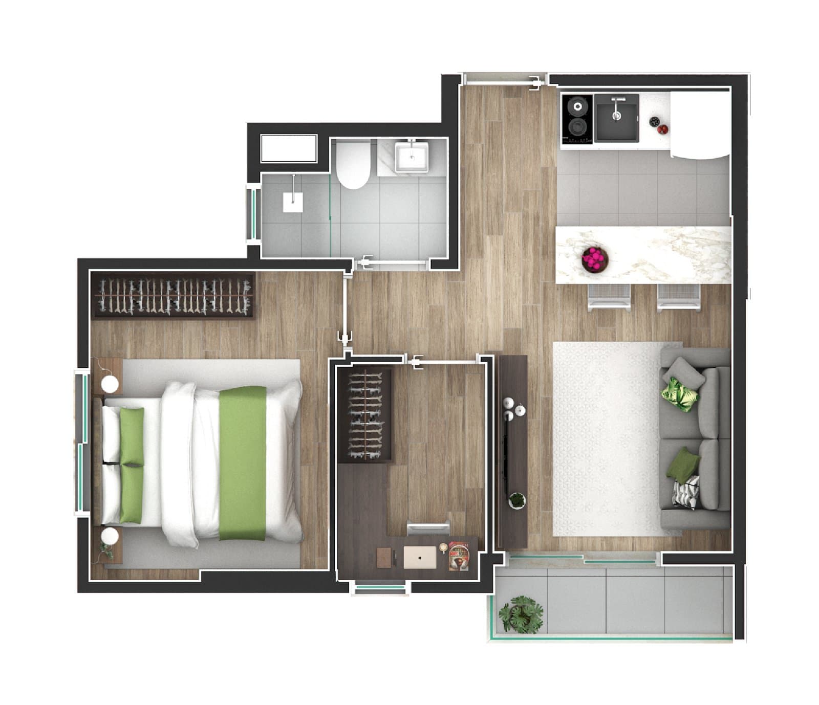 Planta de apartamento do Ibiza Unique Home