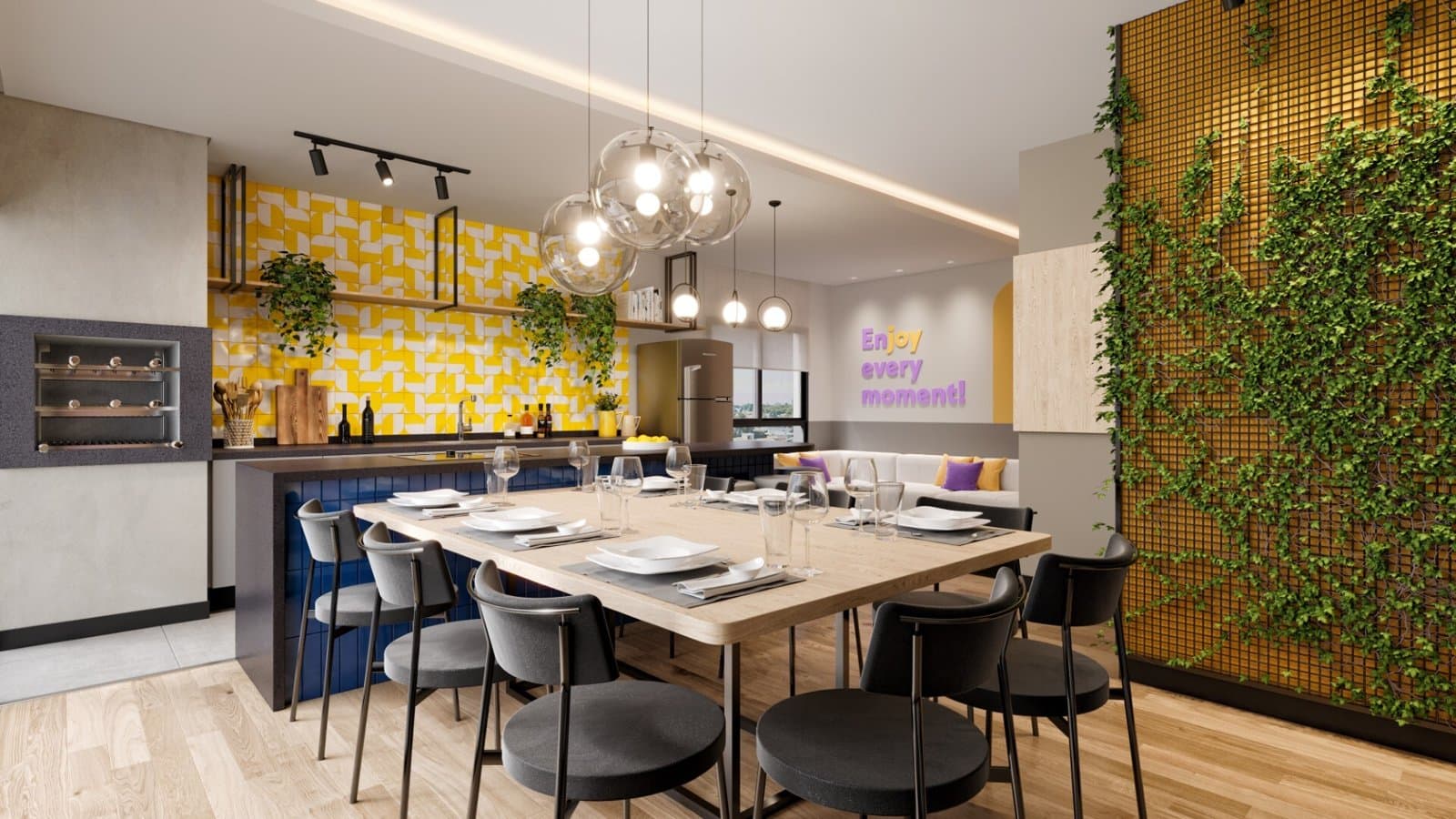 Espaço gourmet - Joy City Habitat