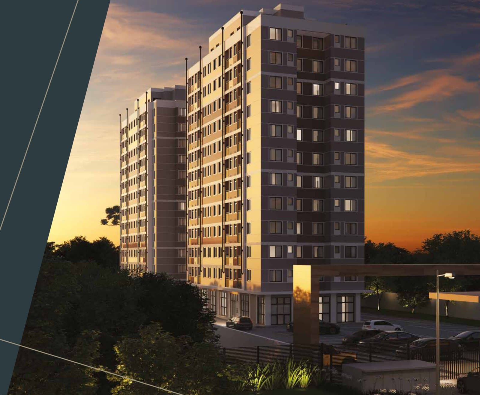 Fachada entardecer - Novo Prado Paiol