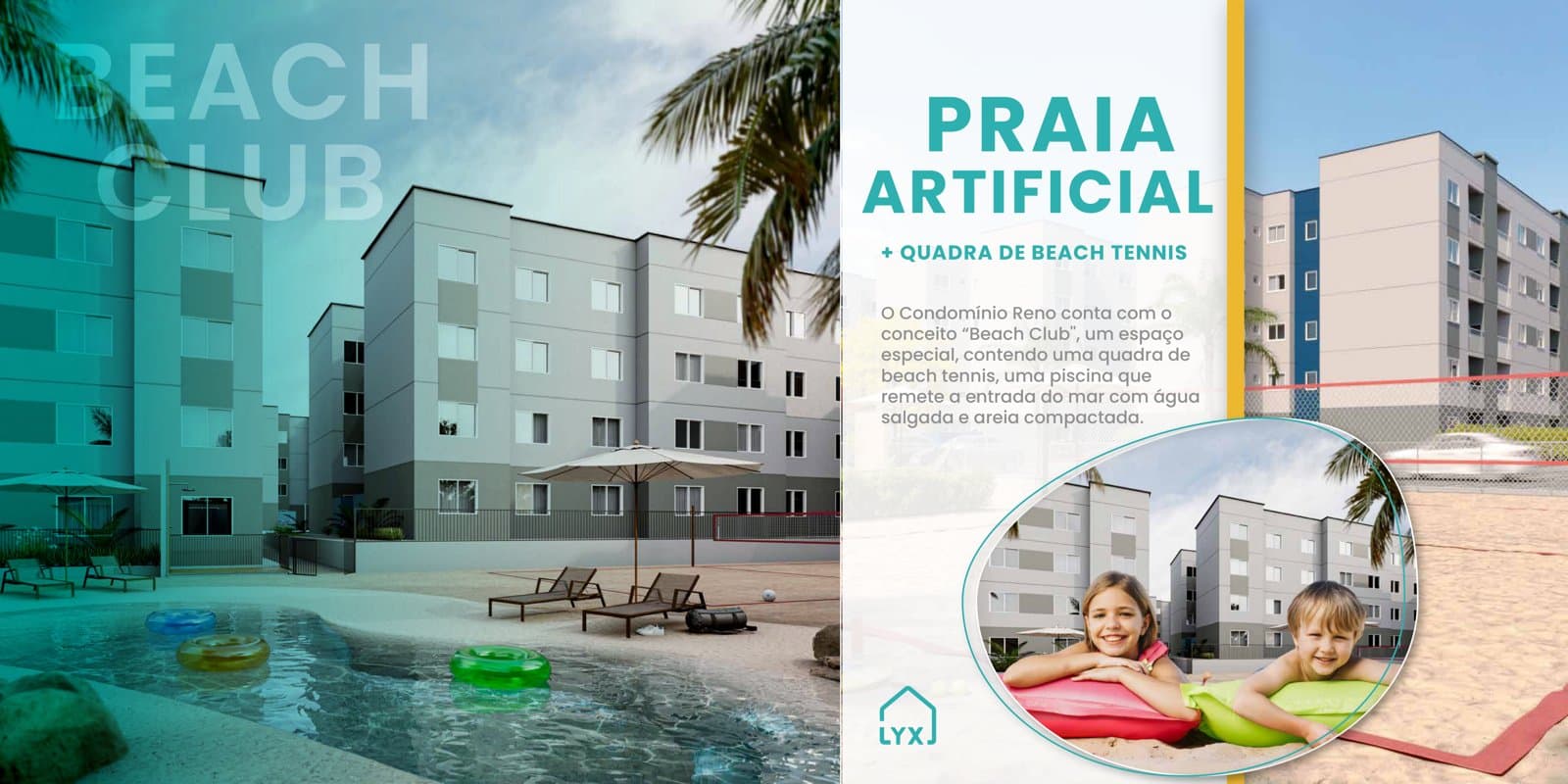 Praia artificial beach club - Reno