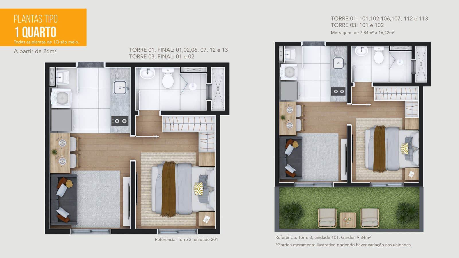 Planta de apartamento do Essence