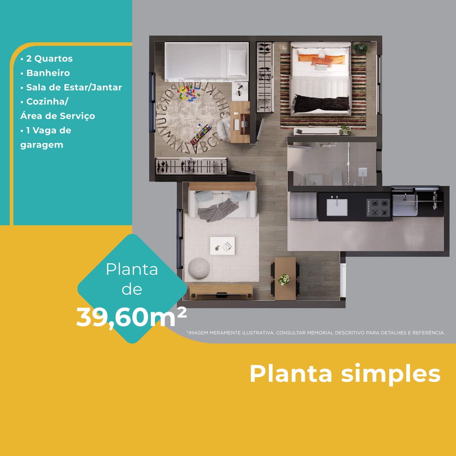 Planta de apartamento do Jersey