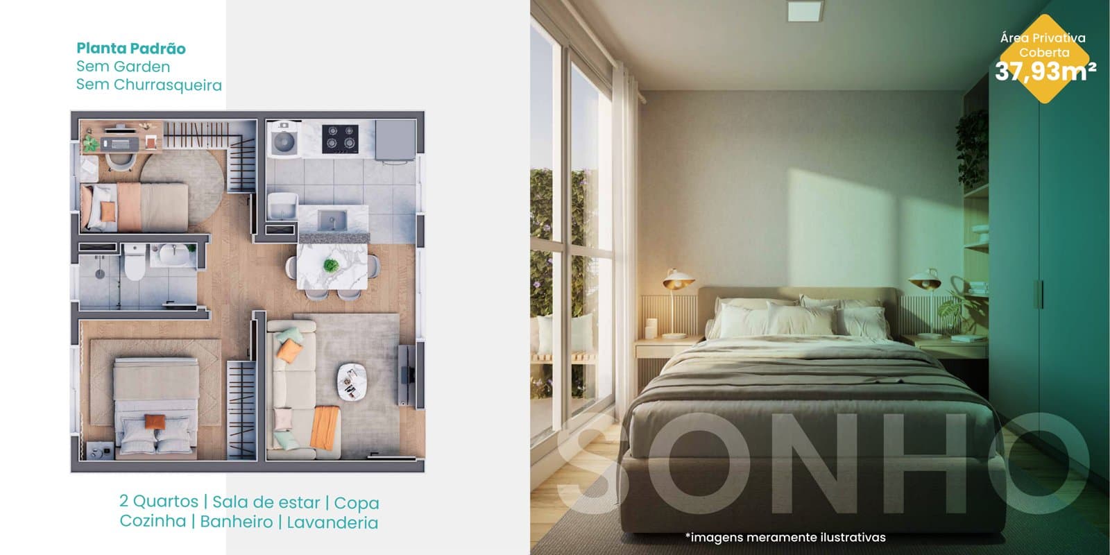Planta de apartamento do Palm Coast
