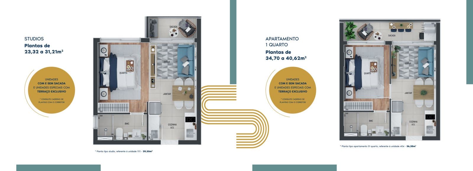 Planta de apartamento do Plus