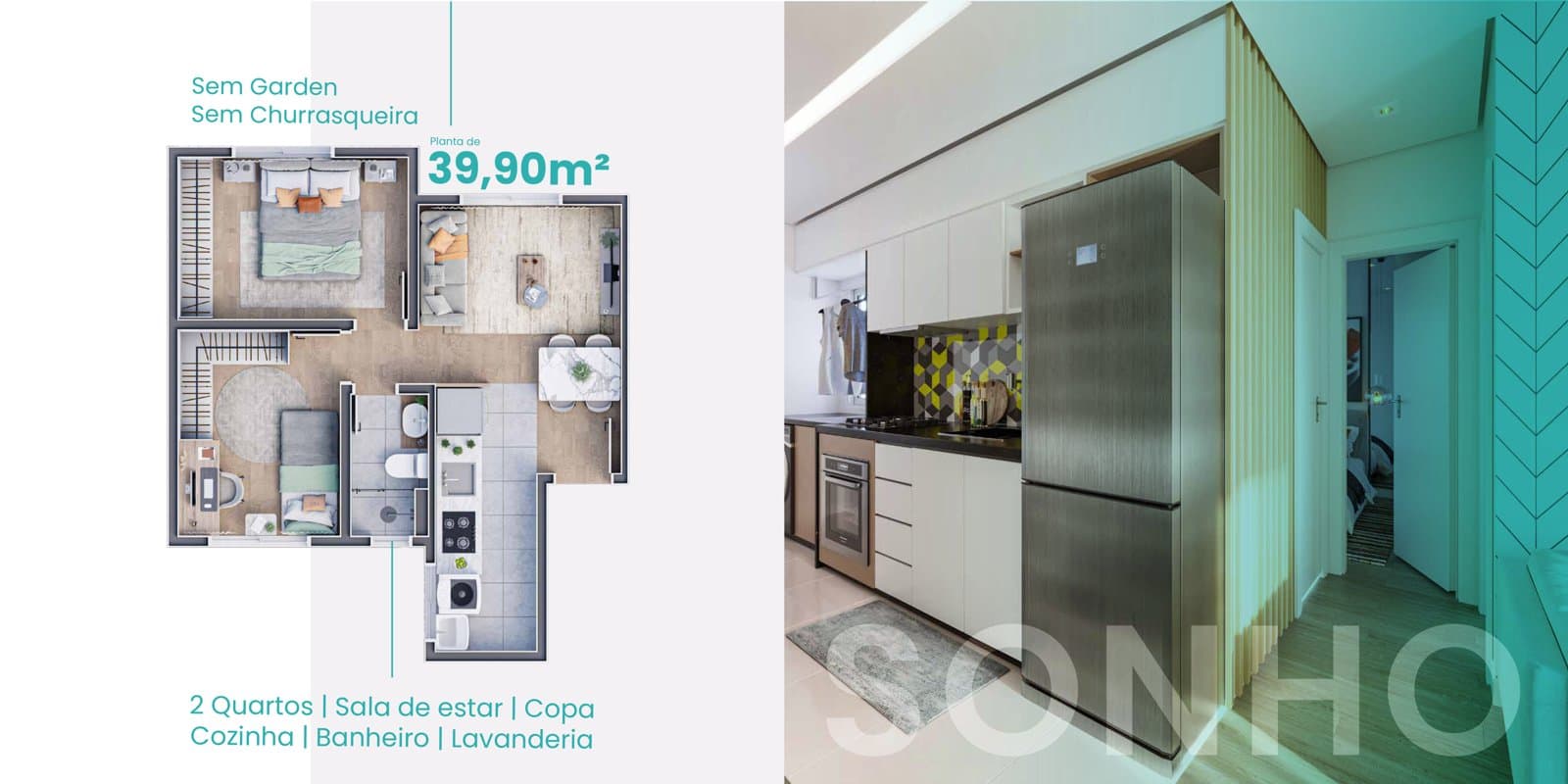Planta de apartamento do Reno
